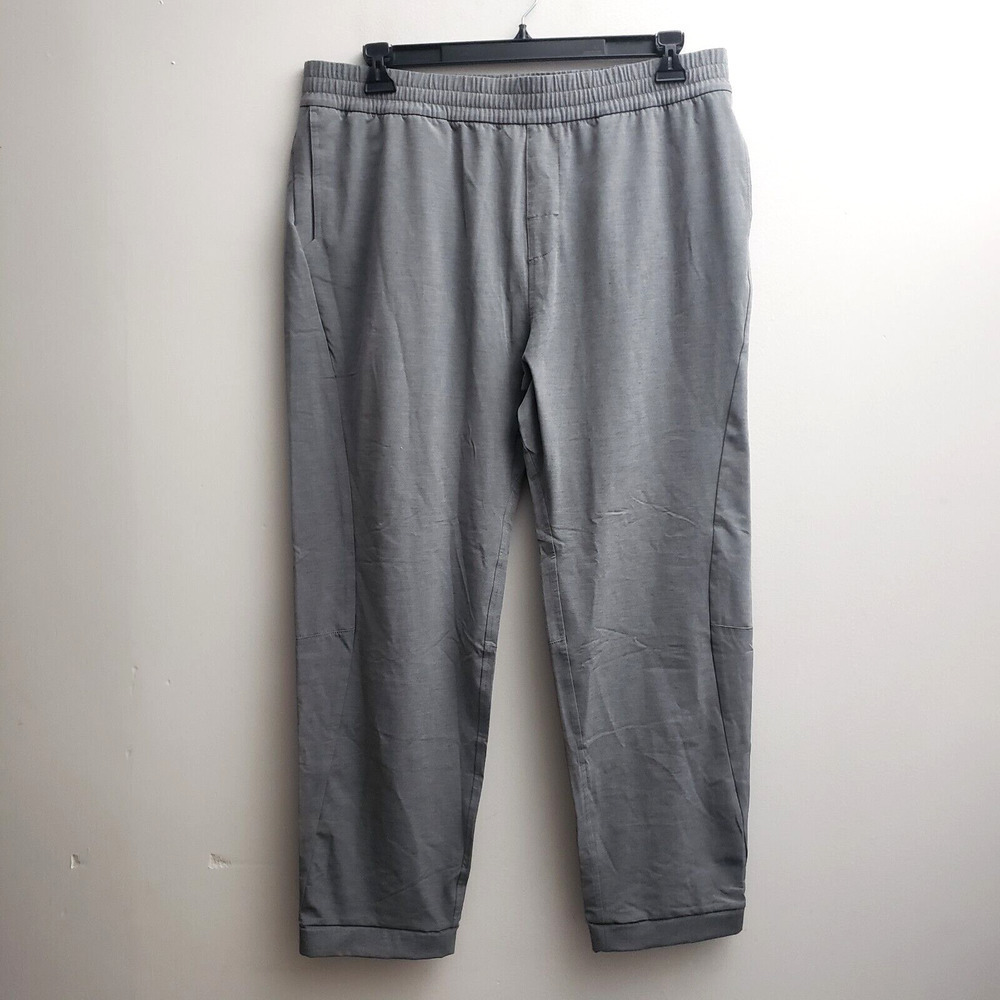 prAna West Edge Jogger Pant XXL Gray Elastic Waist Zip Pocket Organic Cotton NWT